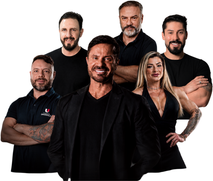 Palestrantes do Congresso THM reunidos: Renato Cariani, Rodrigo Fenner, Jonato Prestes, Márcio Bacci, Ragami Alves e Giselle Machado